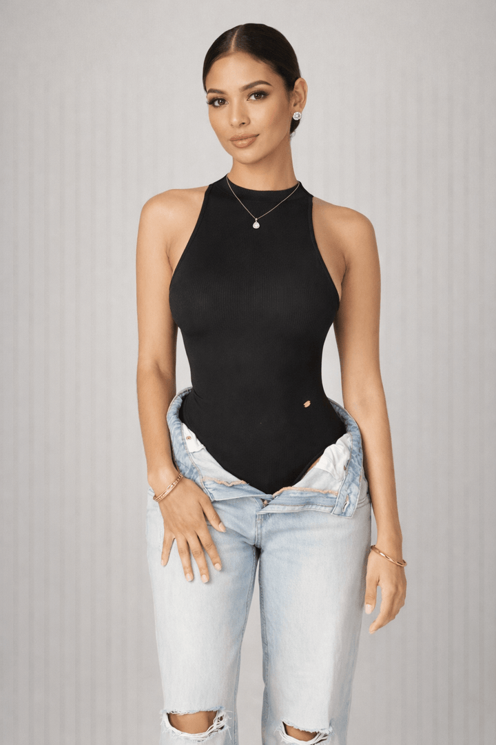 Sexy High Neck Body - Shaping Top - Secretsbynikki