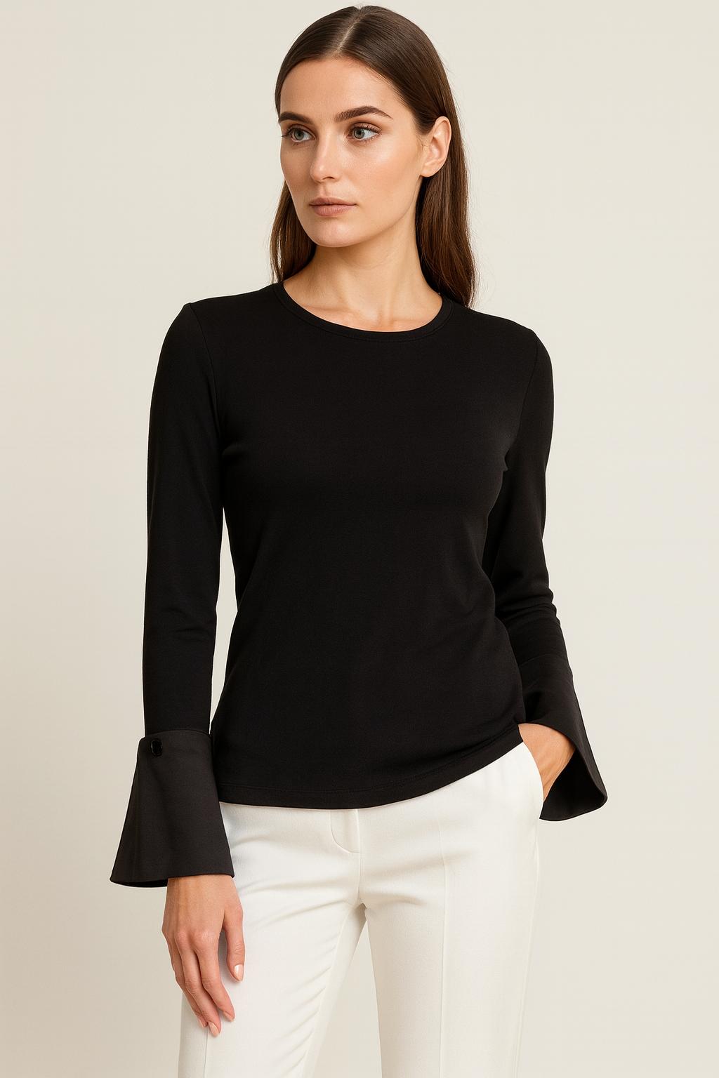 Convertible Elegance Top with Removable Cuffs - Secretsbynikki