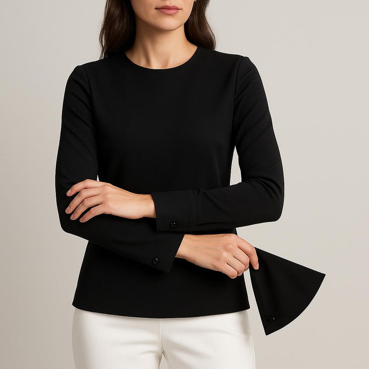 Convertible Elegance Top with Removable Cuffs - Secretsbynikki