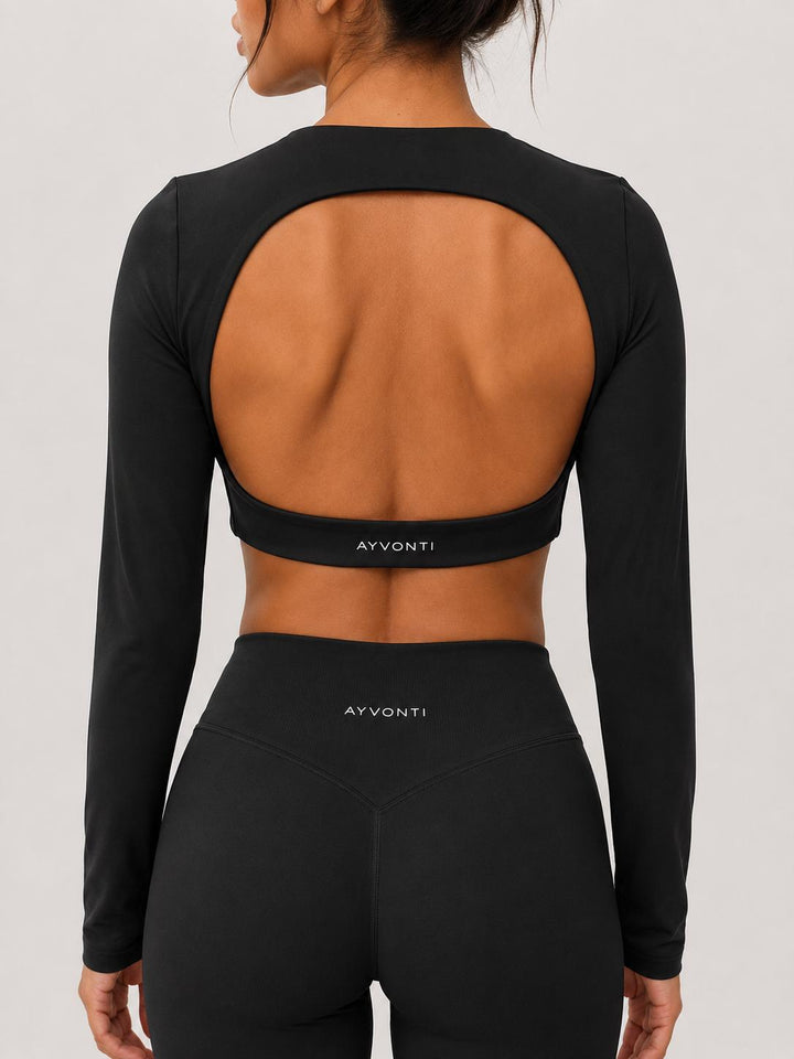 Apex Open Back Crop - Ayvonti