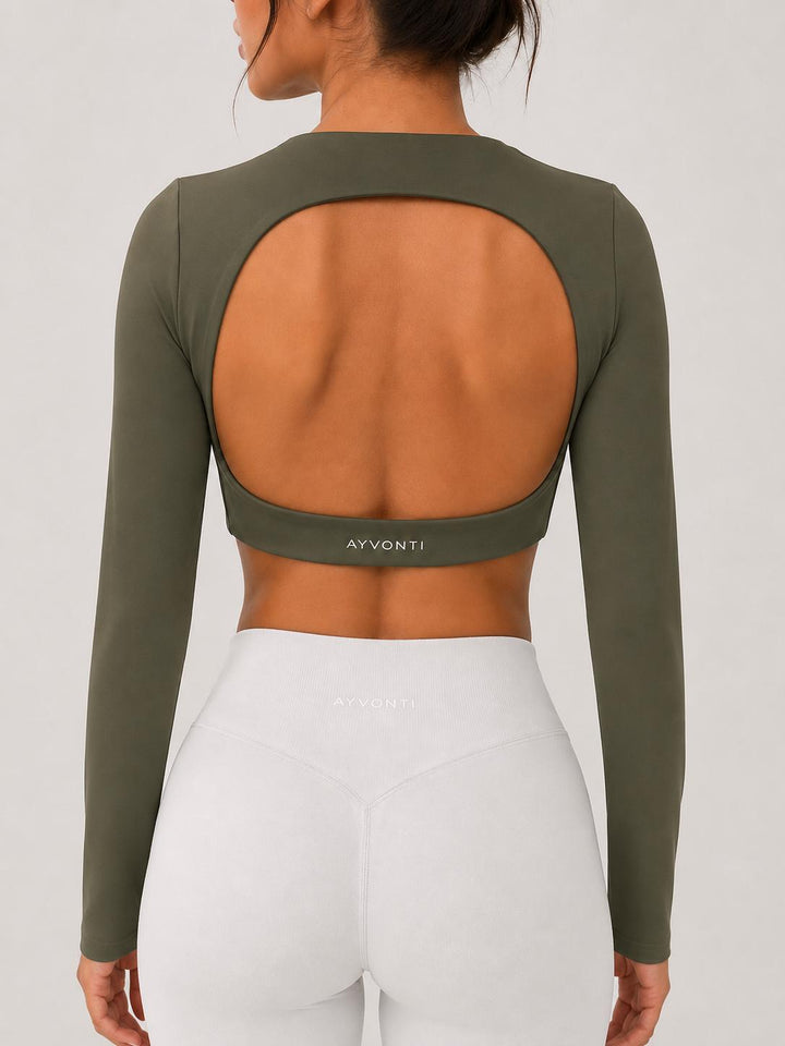 Apex Open Back Crop - Ayvonti