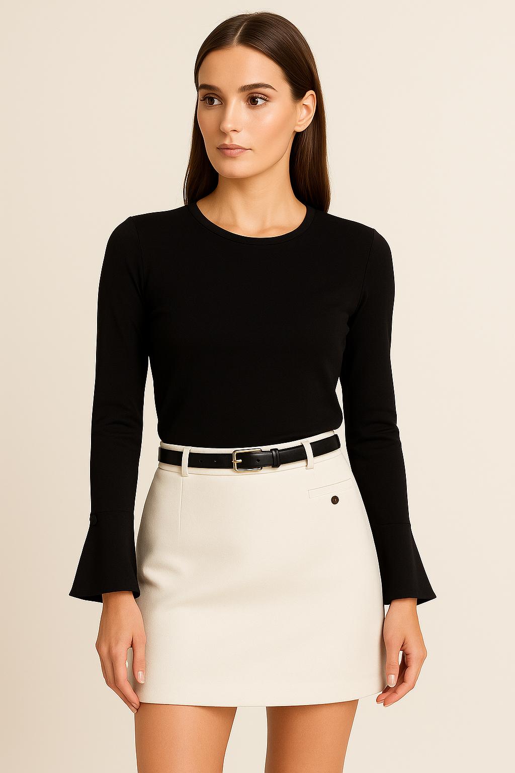 Woollen Mini Skirt - Secretsbynikki