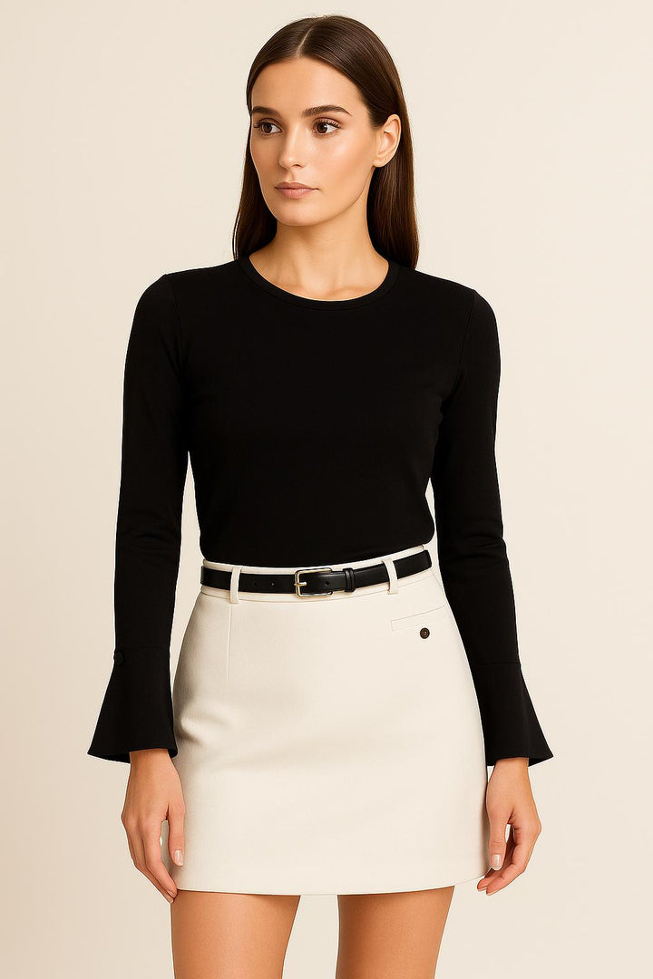 Woollen Mini Skirt - Secretsbynikki