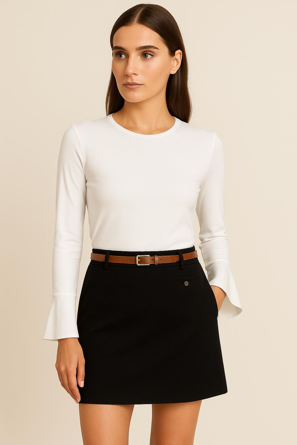 Convertible Elegance Top with Removable Cuffs - Secretsbynikki